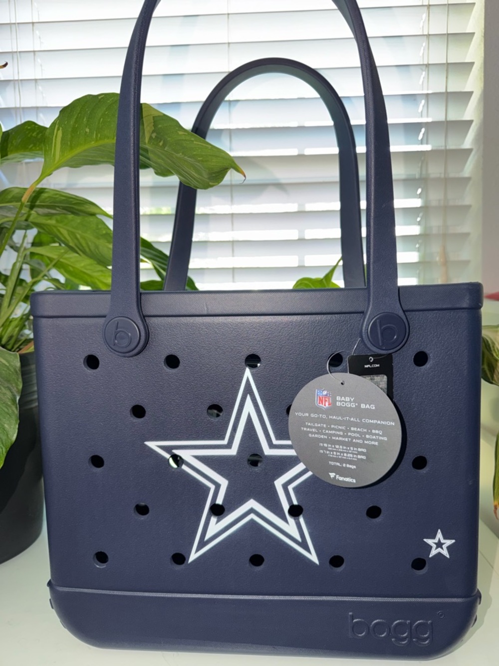 Navy Dallas Cowboys Star Tote Bogg Bag